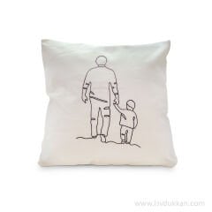 BABALAR GÜNÜ BABAM VE BEN ERKEK YASTIK