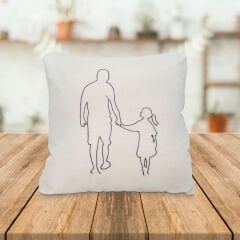 BABALAR GÜNÜ YOL ARKADAŞIM KIZ YASTIK