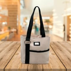 ÇANTA-İBİZA KETEN KREM RENGİ HALKALI