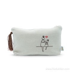 ANNE KIZ İŞLEME EL ÇANTASI