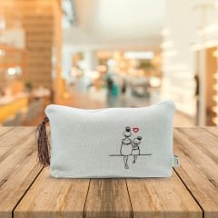 ANNE KIZ İŞLEME EL ÇANTASI