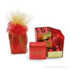 LSV ÇİKOLATA-SÜTLÜ PRALİN AKORDİYON KUTU 12'Lİ