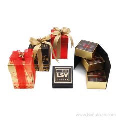 LSV ÇİKOLATA-SÜTLÜ PRALİN AKORDİYON KUTU 12'Lİ