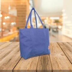 LSV KETEN YAZLIK KOL ÇANTASI Lacivert