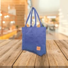 LSV KETEN YAZLIK KOL ÇANTASI Lacivert