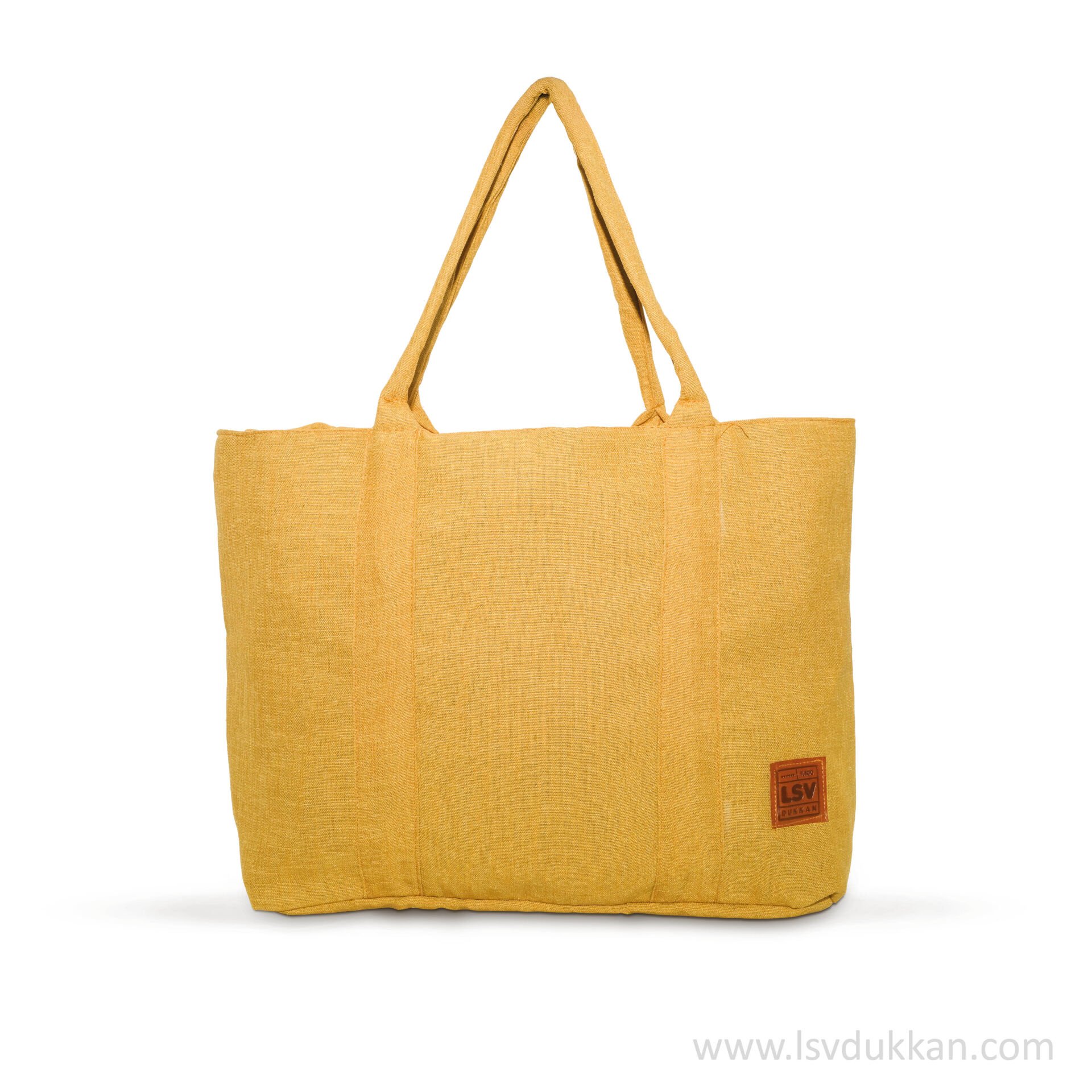 LSV KETEN YAZLIK KOL ÇANTASI HARDAL