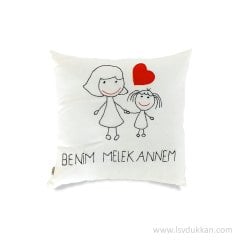 Lsv Melek Annem İşleme Yastık
