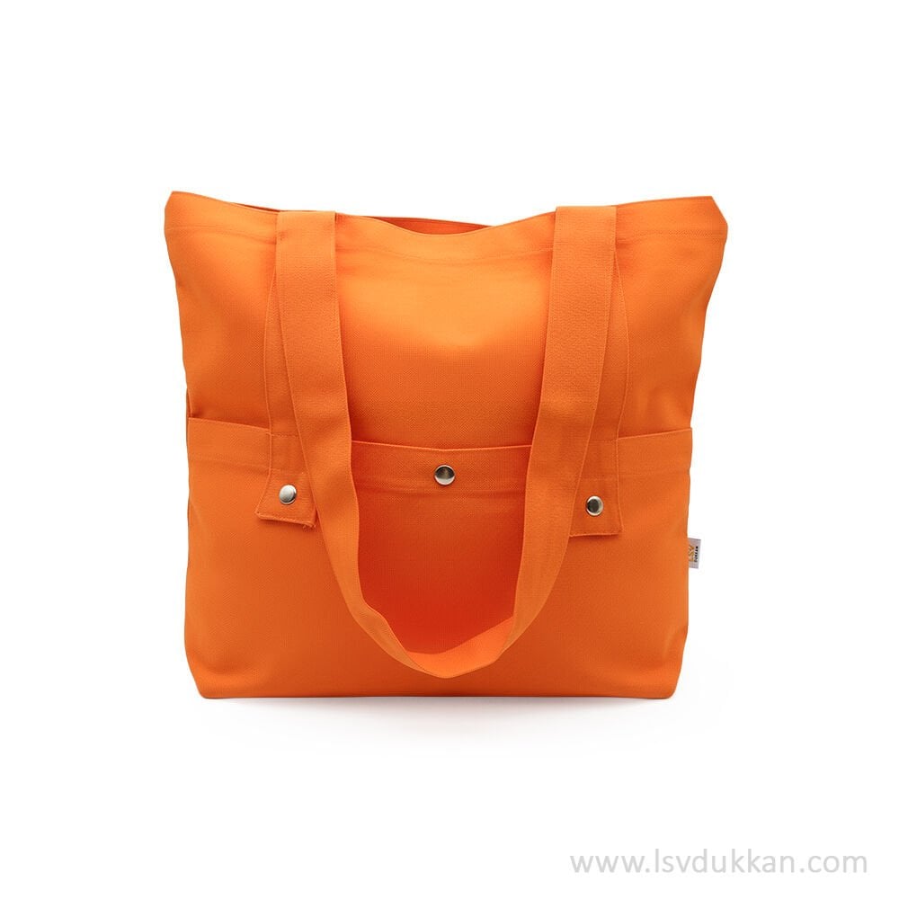 2/8 Kasım Turuncu Çıtçıtlı Çanta