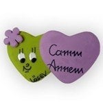 Lsv Canım Annem Küçük İkili Kalp Magnet