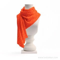 VEGAN İPEK TURUNCU FULAR