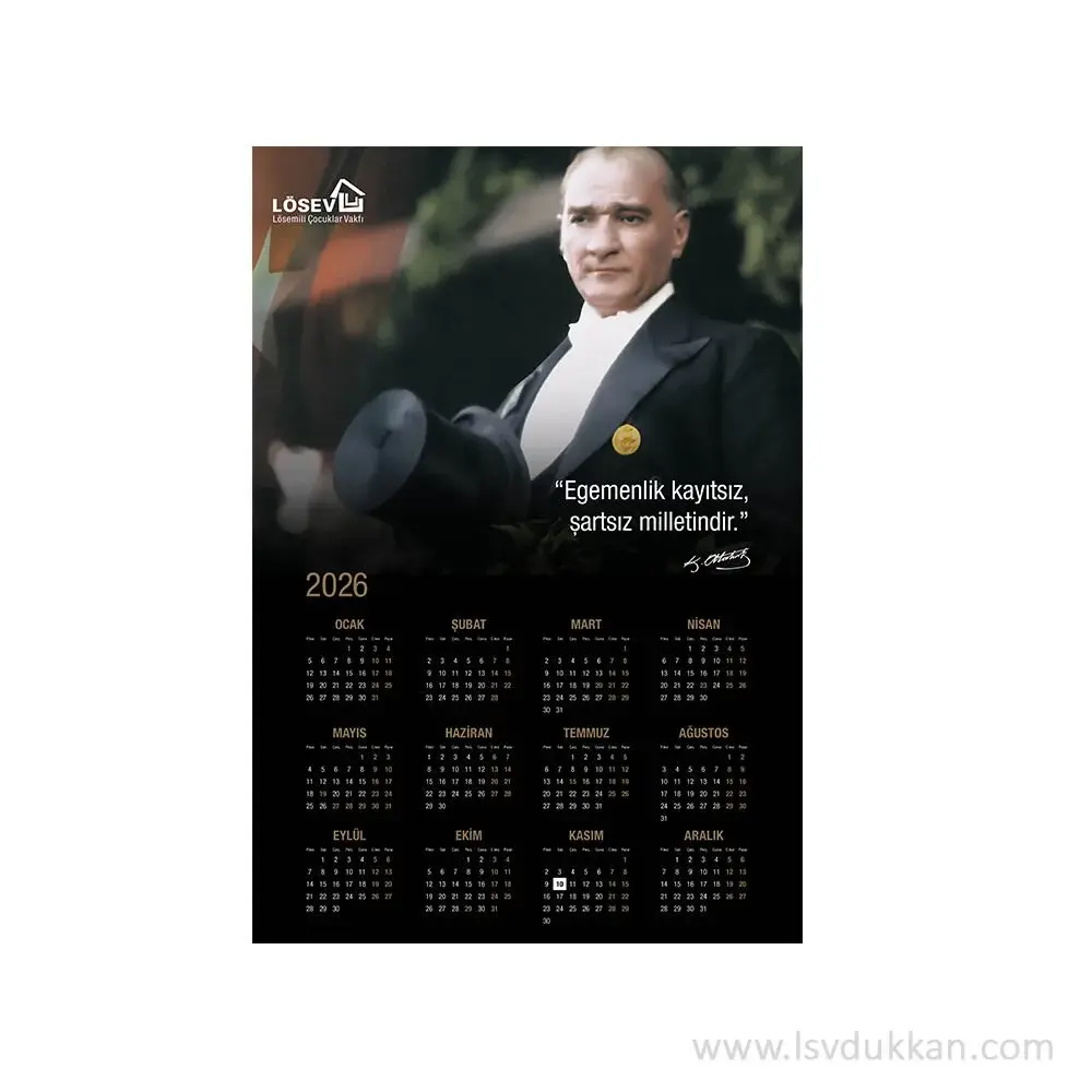 ATA DUVAR TAKVİMİ-EGEMENLİK