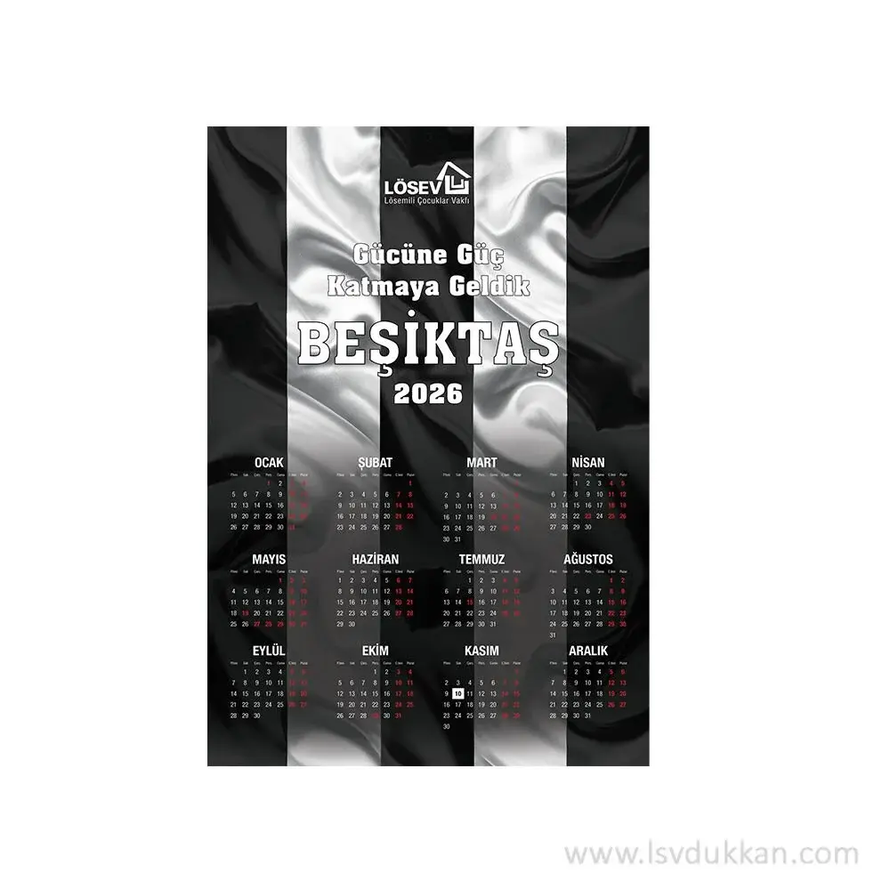 Duvar Takvimi - Beşiktaş