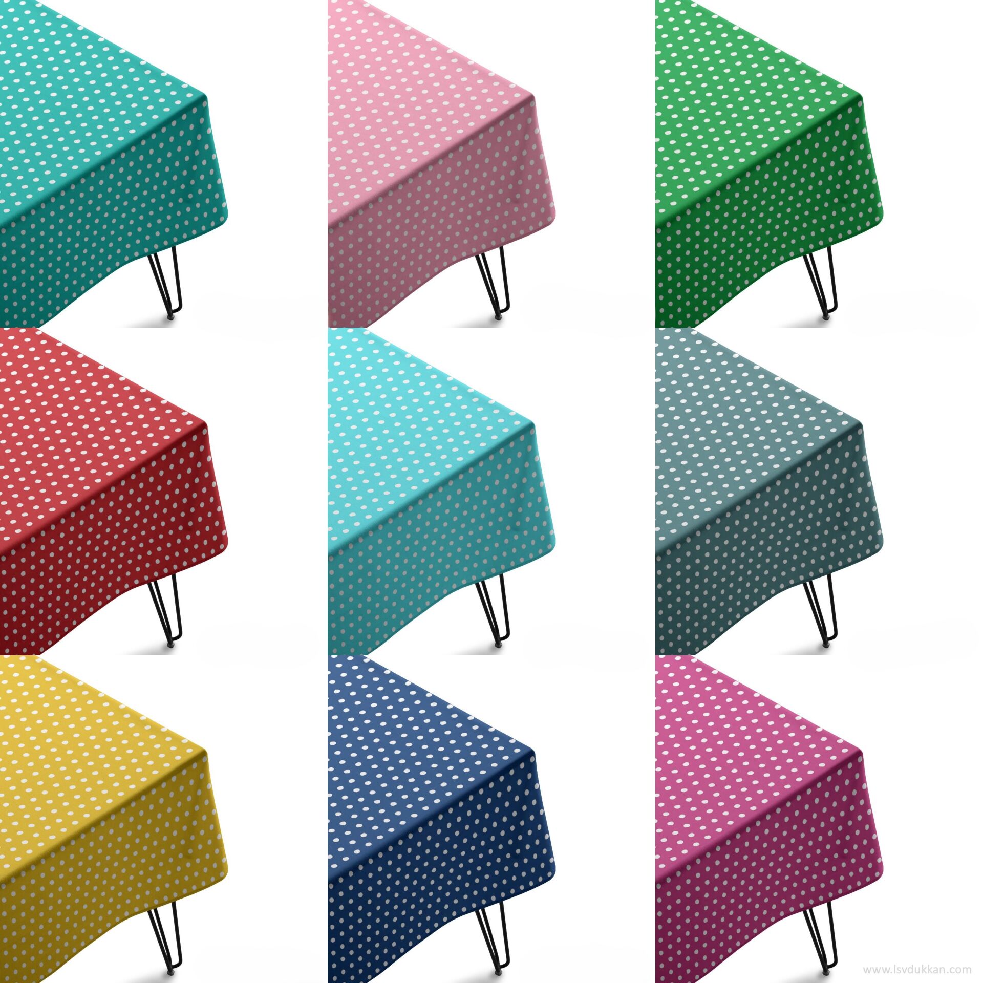 PUANTİYELİ MASA ÖRTÜSÜ 90X90