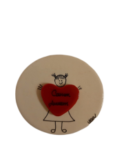 Lsv Canım Annem Büyük Kalp Magnet