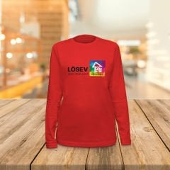 25.YIL UZUN KOL T-SHİRT KIRMIZI