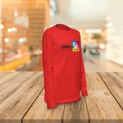 25.YIL UZUN KOL T-SHİRT KIRMIZI