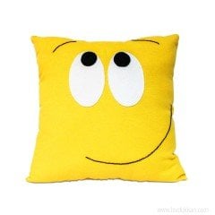 Lsv Emoji Şaşkın Sarı Yastık
