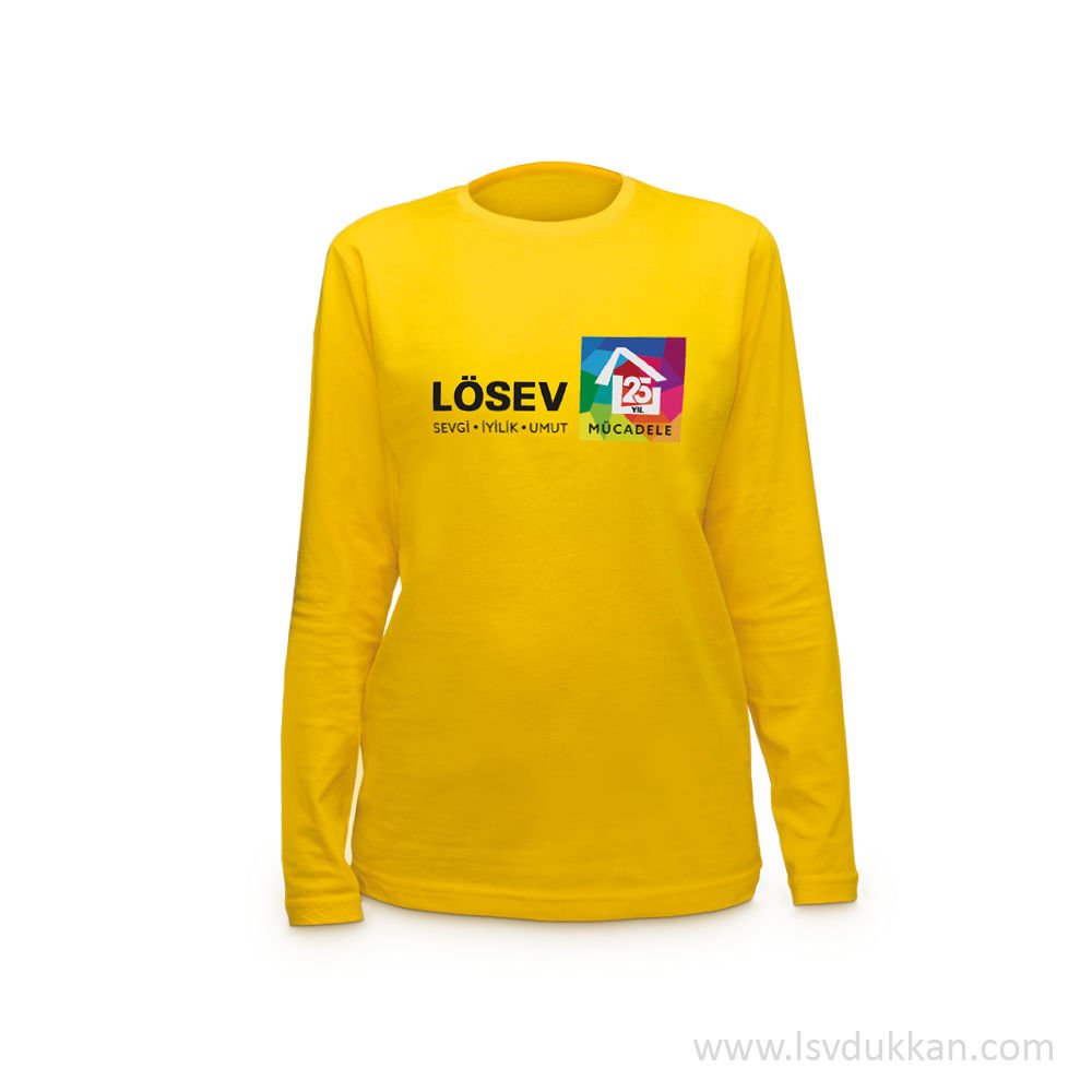 25.YIL UZUN KOL T-SHİRT SARI