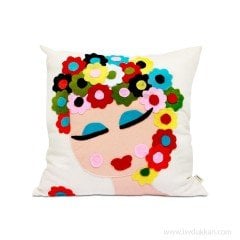 Lsv Çiçek Kız Yastık