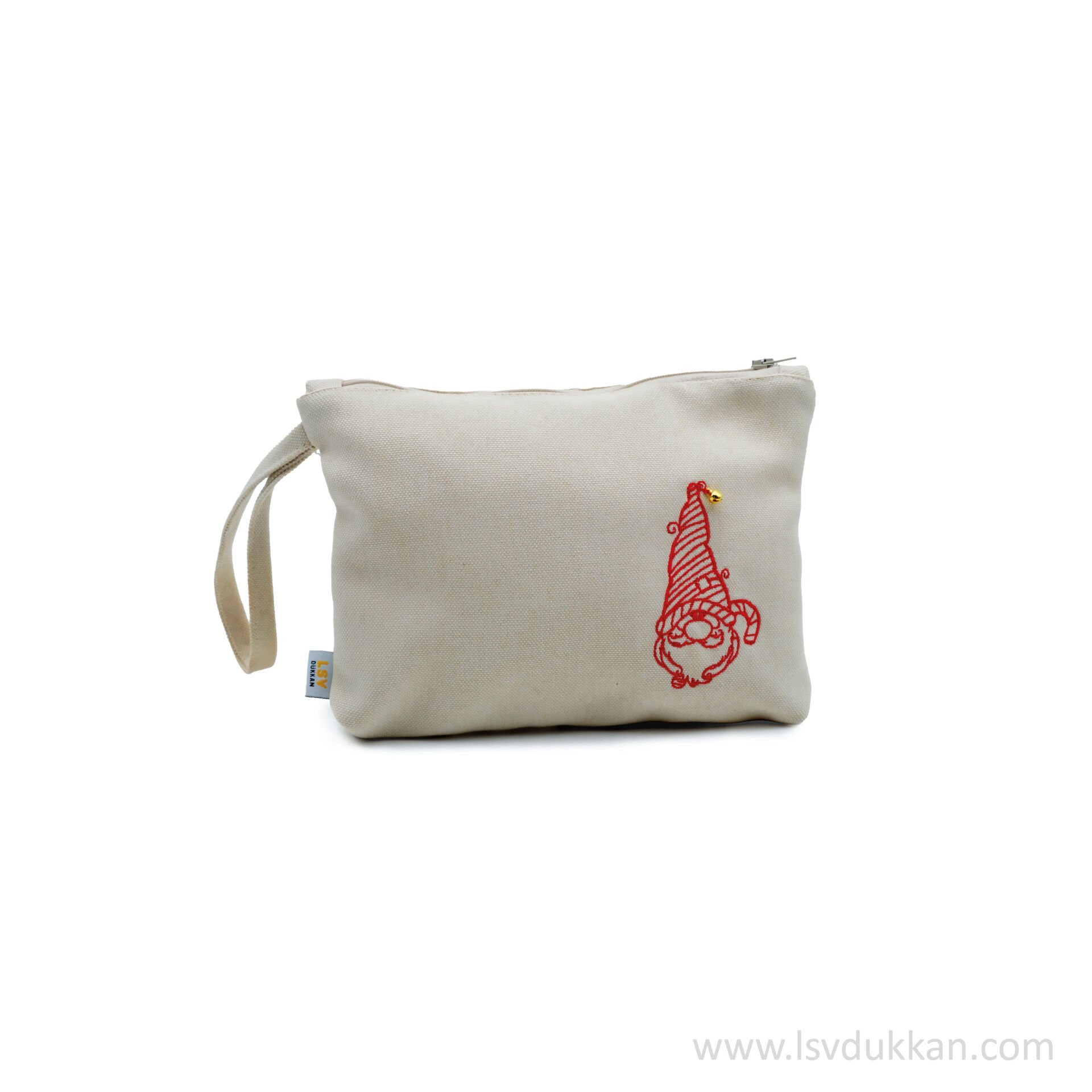 NOEL BABA İŞLEMELİ EL ÇANTASI