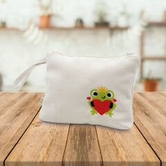 KURBAĞA İŞLEMELİ EL ÇANTASI