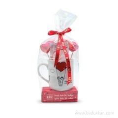 AŞK ÇİKOLATA İKİLİ UÇAN BALON KUPA