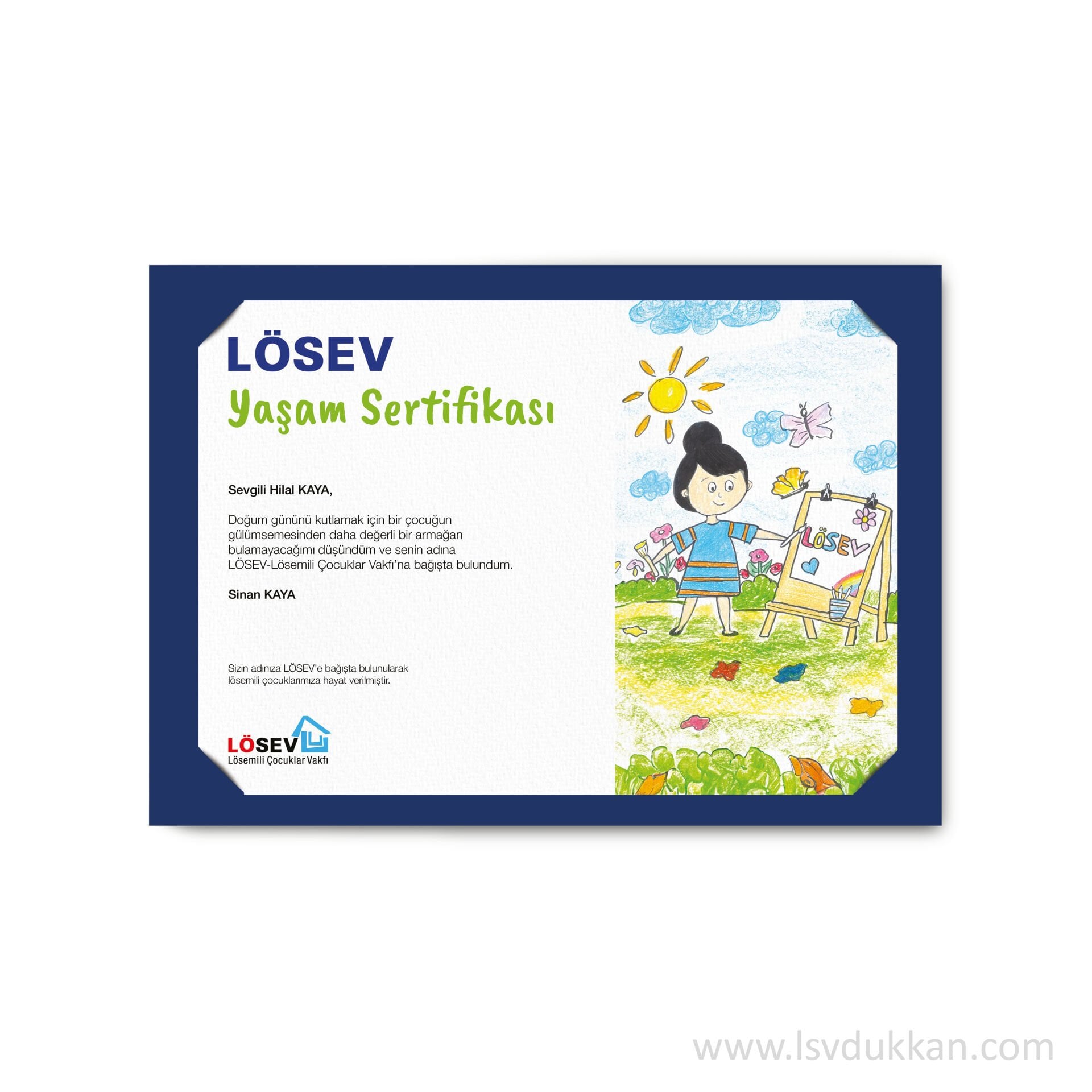 A4 PASPARTU ÇOCUK ÇİZİM İYİLİK