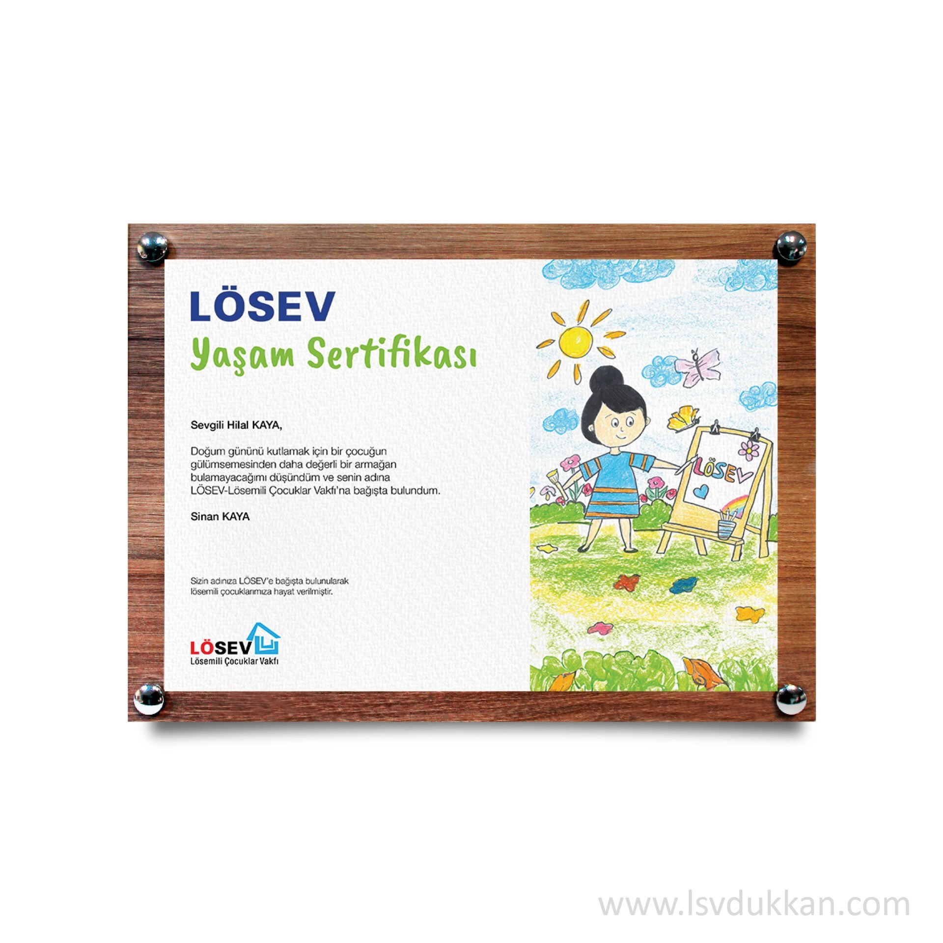 A5 AHŞAP ÇOCUK ÇİZİM İYİLİK