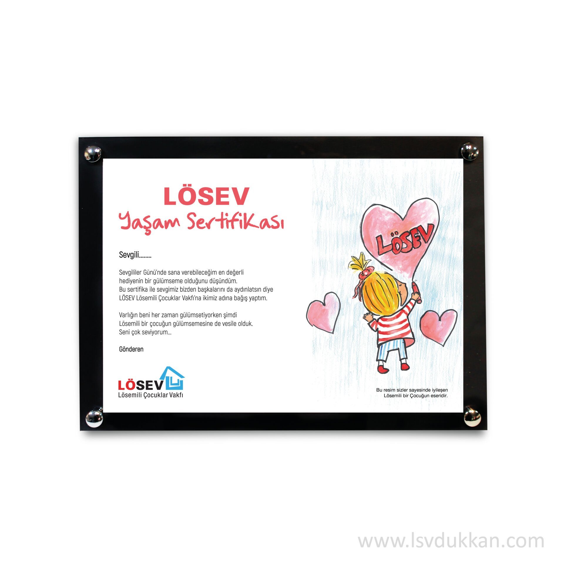 A5 AHŞAP ÇOCUK ÇİZİM KALP