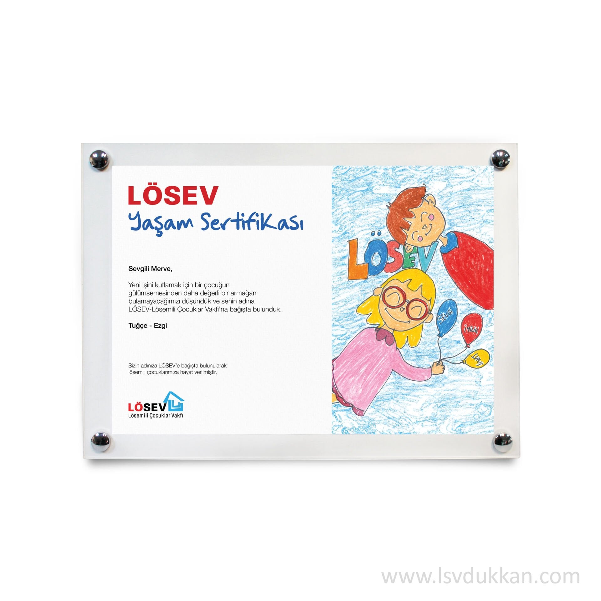 A4 AHŞAP ÇOCUK ÇİZİM SEVGİ