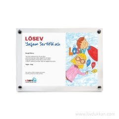 A5 AHŞAP ÇOCUK ÇİZİM SEVGİ