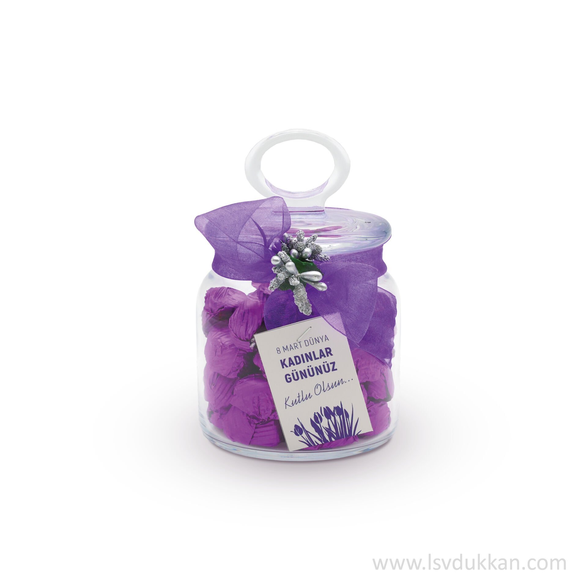 CAM KAV. SÜTLÜ ÇİKOLATA (MOR) 300 GR.