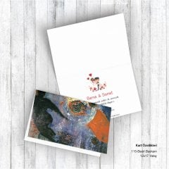 Davetiye Modelleri - Bedri Baykam Tasarımı - Yatay