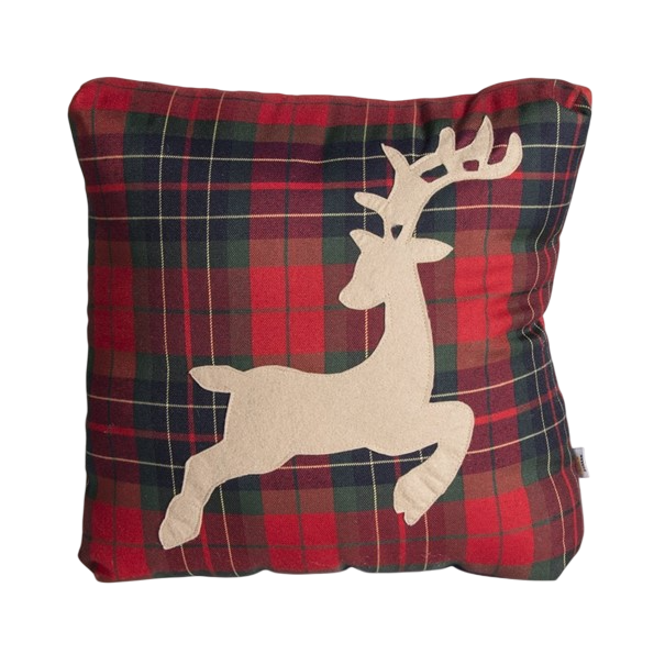 Lsv Ekose- Duck Geyik Figürlü Yastık 30*30