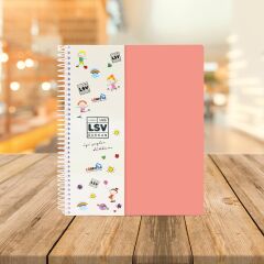 A4 Seperatörlü Turuncu Kapaklı Defter (4+1)