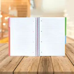 A4 Seperatörlü Turuncu Kapaklı Defter (4+1)