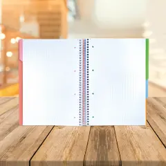 A4 Seperatörlü Turuncu Kapaklı Defter (4+1)