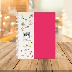A4 Seperatörlü Bordo Kapaklı Defter (4+1)