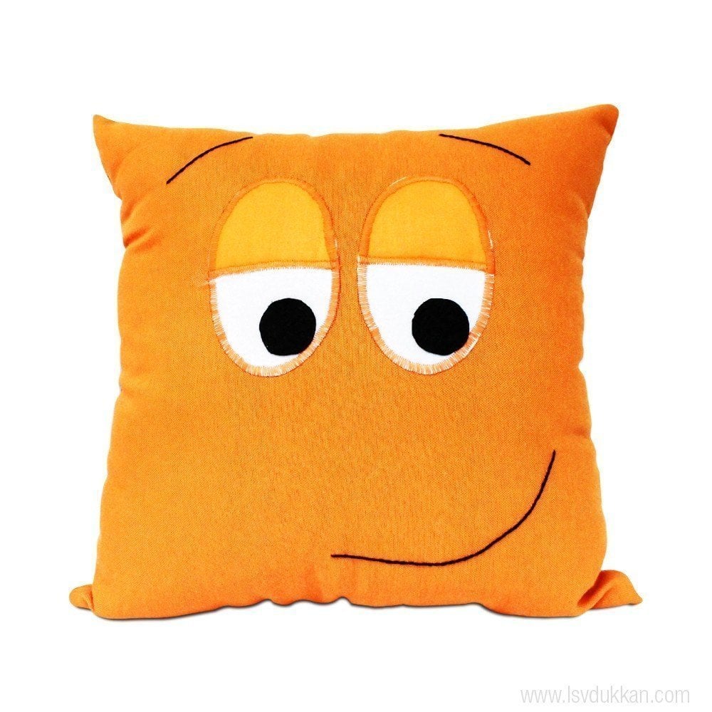 Lsv Emoji Bilgeç Turuncu Yastık