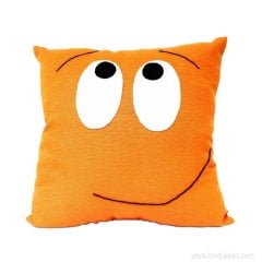 Lsv Emoji Şaşkın Turuncu Yastık