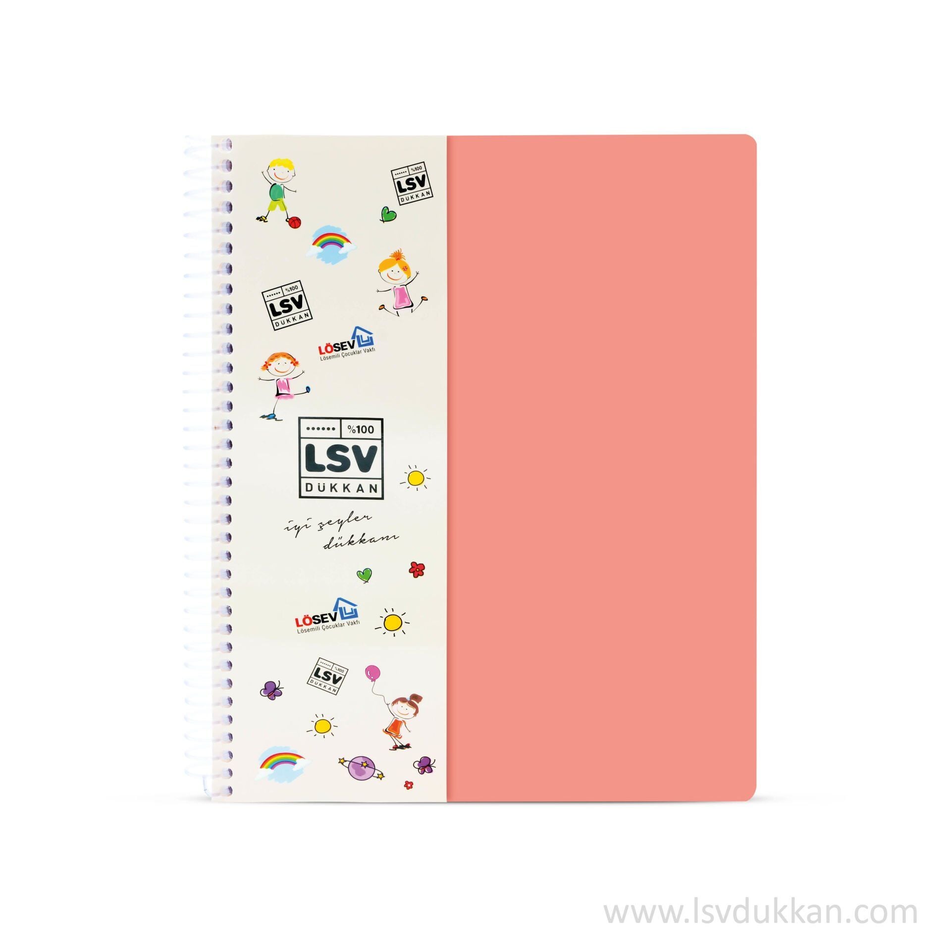 A4 Kareli Turuncu Kapaklı Defter