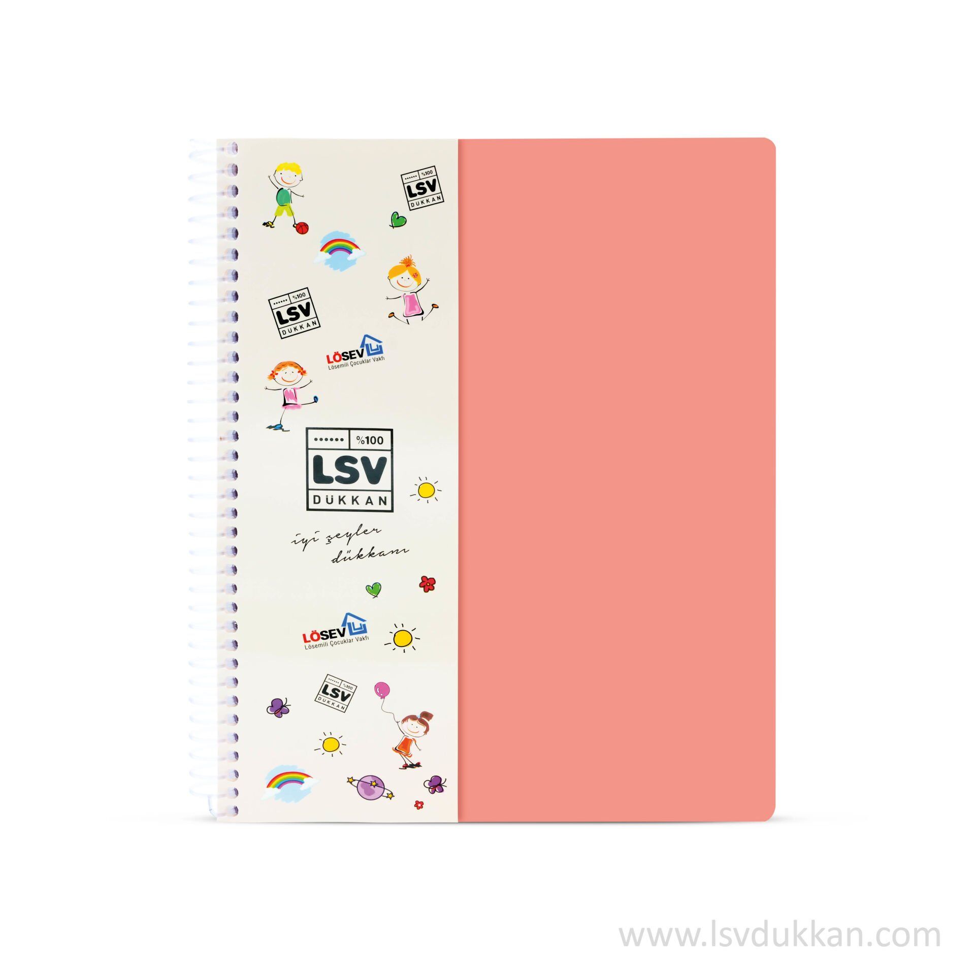 A4 Kareli Turuncu Kapaklı Defter