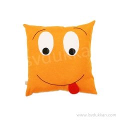 Lsv Emoji Dil Çıkartan Turuncu Yastık