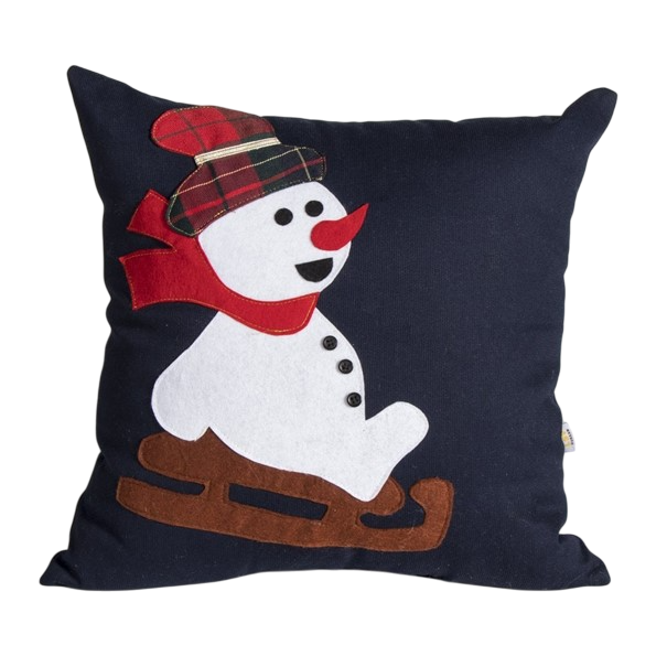 Lsv Kızak Yapan Kardan Adam Yastık 30*30