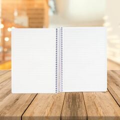 A4 Çizgili Koyu Yeşil Kapaklı Defter