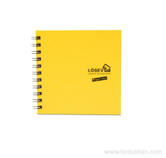 Kare Defter Sarı Kapaklı