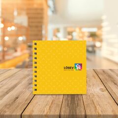 Kare Defter Sarı Kapaklı