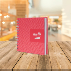 Kare Defter Pembe Kapaklı