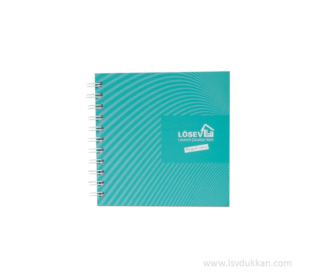 Kare Defter Yeşil Kapaklı