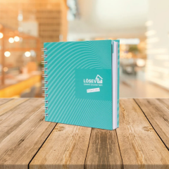 Kare Defter Yeşil Kapaklı
